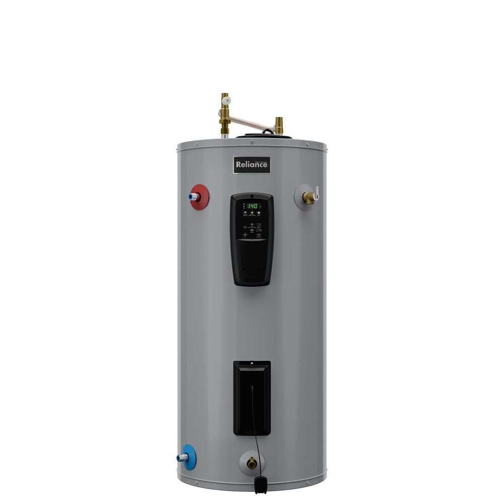 Smart Hybrid Split Heat Pump 48-Gallon Short Water Heater Tank with Side T&P Valve