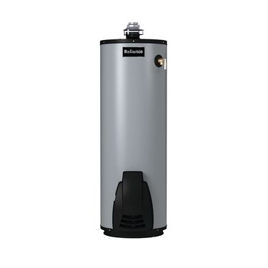 High-Efficiency Non-Condensing Flue Damper 40-Gallon Gas Water Heater