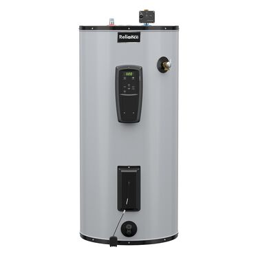 50-Gallon Short Grid-Capable Smart Electric Water Heater with Leak Detection - 12 Year Warranty