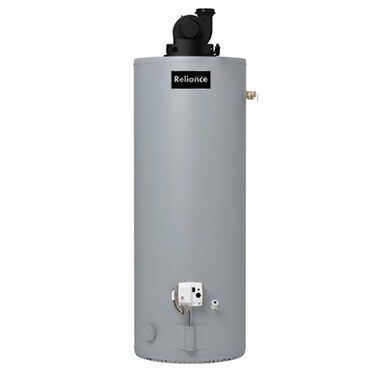 50-Gallon Tall Power Vent Natural Gas Water Heater - 6 Year Warranty