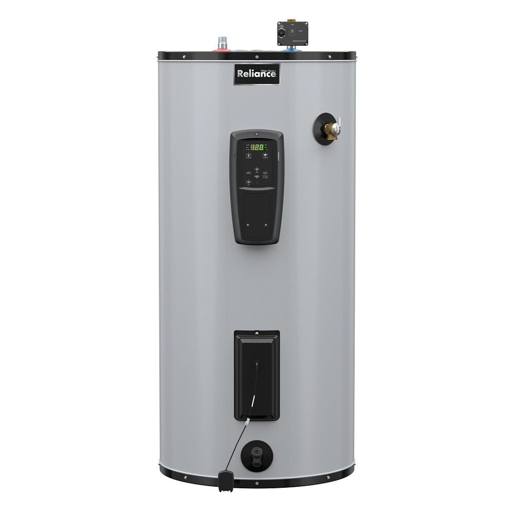 50-Gallon Short Grid-Capable Smart Electric Water Heater with Leak Detection - 12 Year Warranty