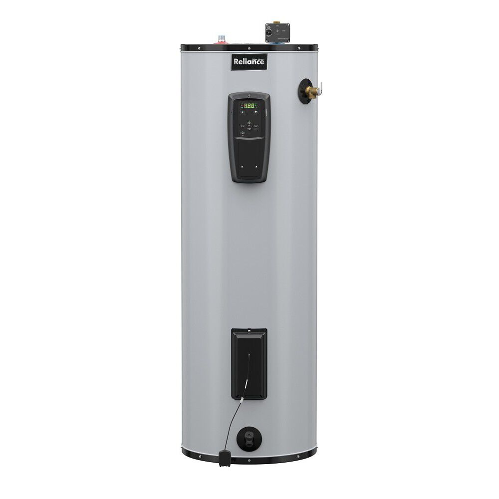 50-Gallon Tall Grid-Capable Smart Electric Water Heater with Leak Detection - 12 Year Warranty