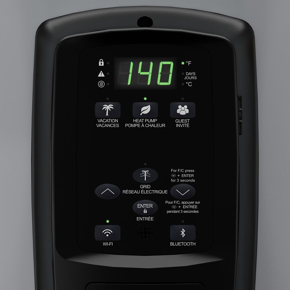 Smart Hybrid Split Heat Pump 47-Gallon Tall Water Heater Tank with Side T&P Valve