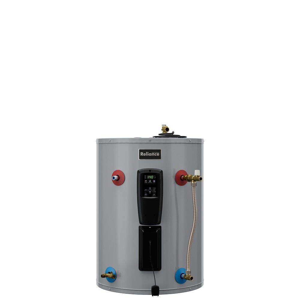 Smart Hybrid Electric Split Heat Pump 50-Gallon Tall Storage Tank with Top T&P Valve