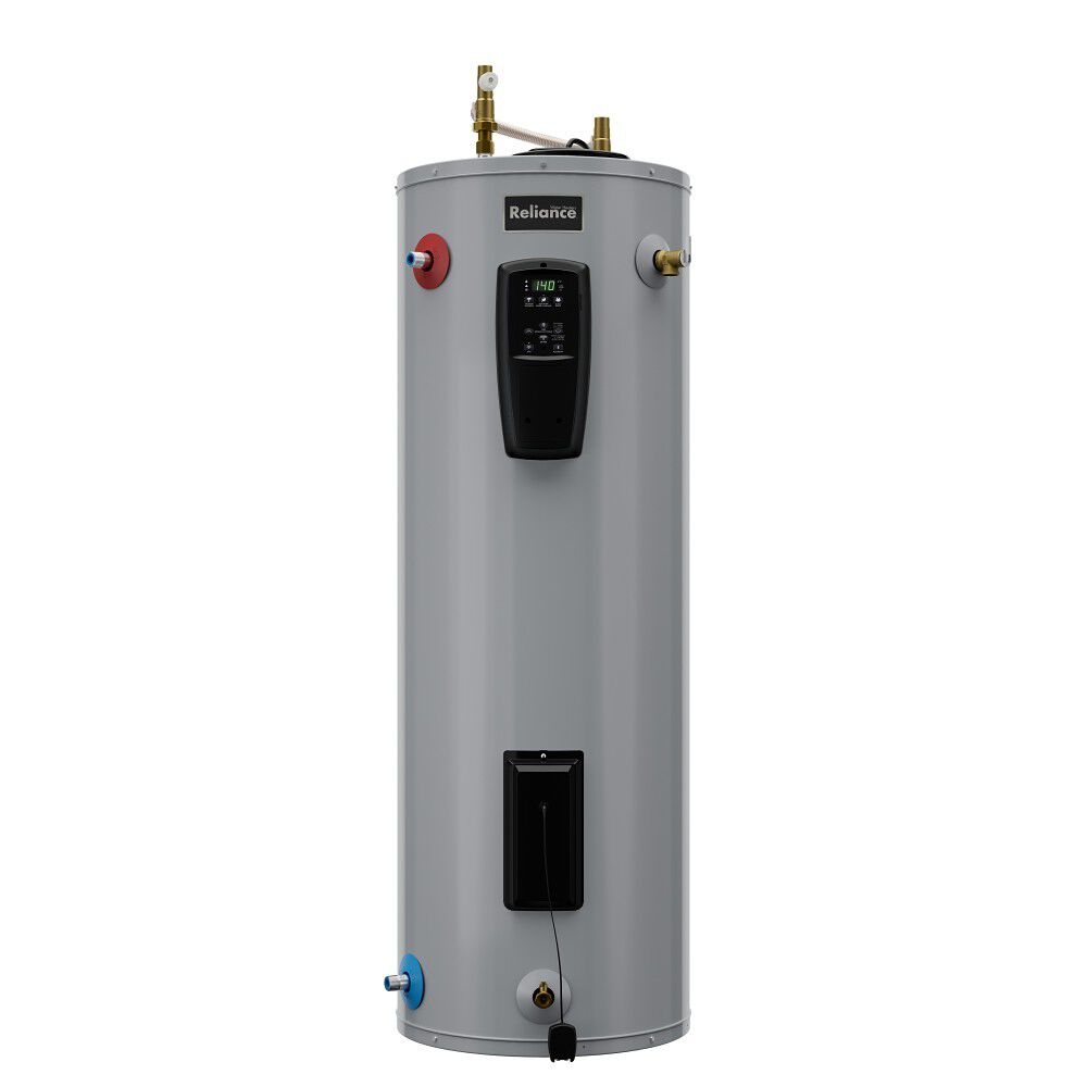 Smart Hybrid Split Heat Pump 47-Gallon Tall Water Heater Tank with Side T&P Valve