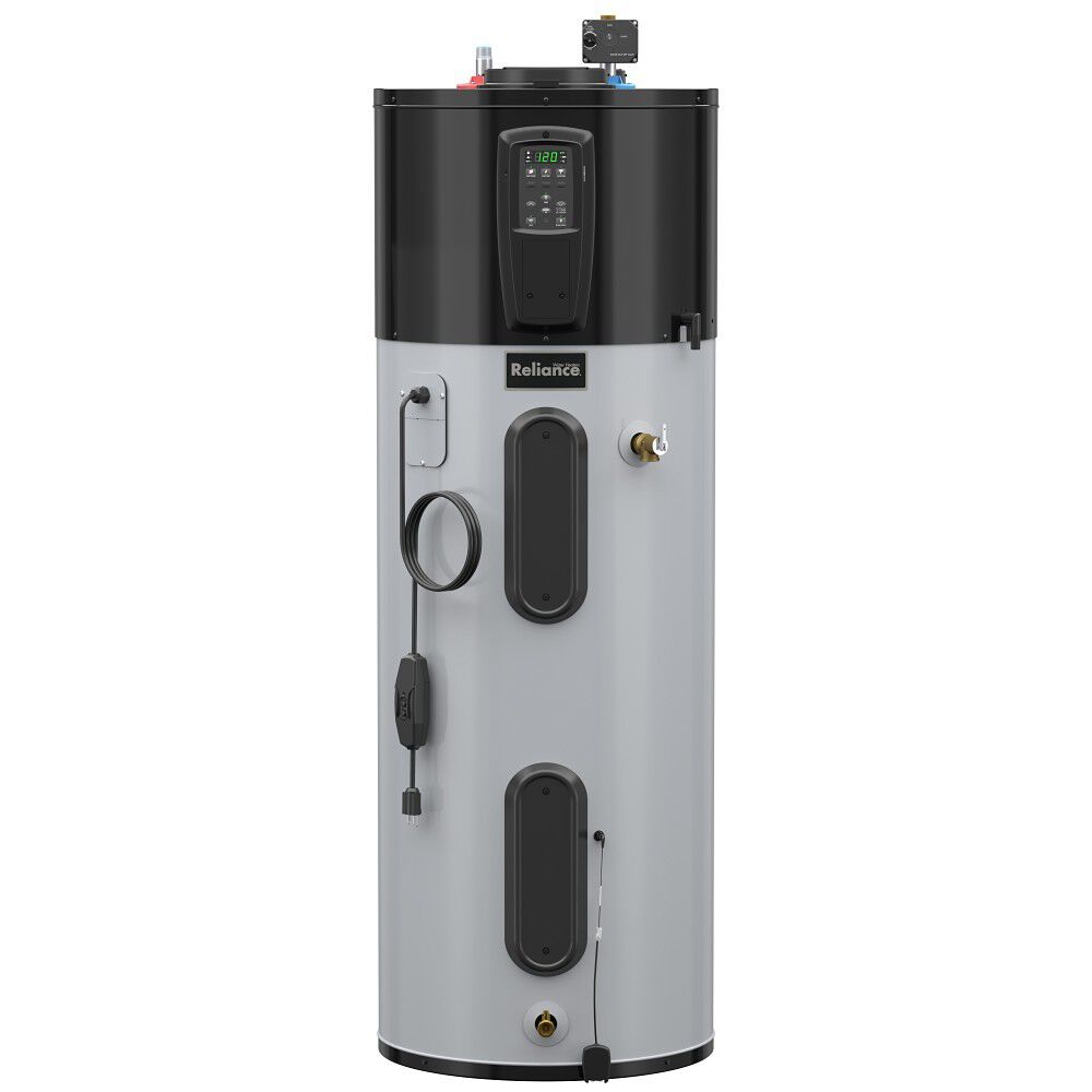 120V Plug-In 50-Gallon Smart Hybrid Electric Heat Pump Water Heater - 10 Year Warranty