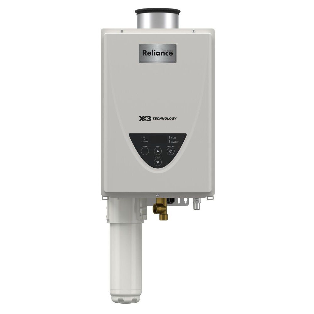 Non-Condensing Concentric Vent Indoor 190,000 BTU Natural Gas/Liquid Propane Tankless Water Heater with X3&reg; Scale Prevention Technology
