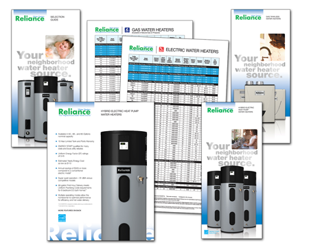 Reliance Water Heaters Literature